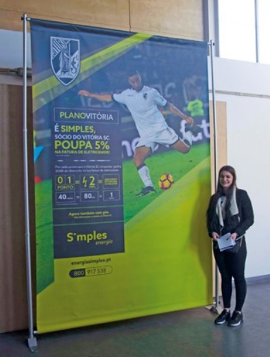 Backdrop S'mples Energia Vitória SC - Displays Braga