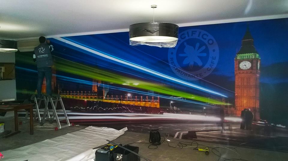 Aplicação de vinil decorativo em vidro - Braga