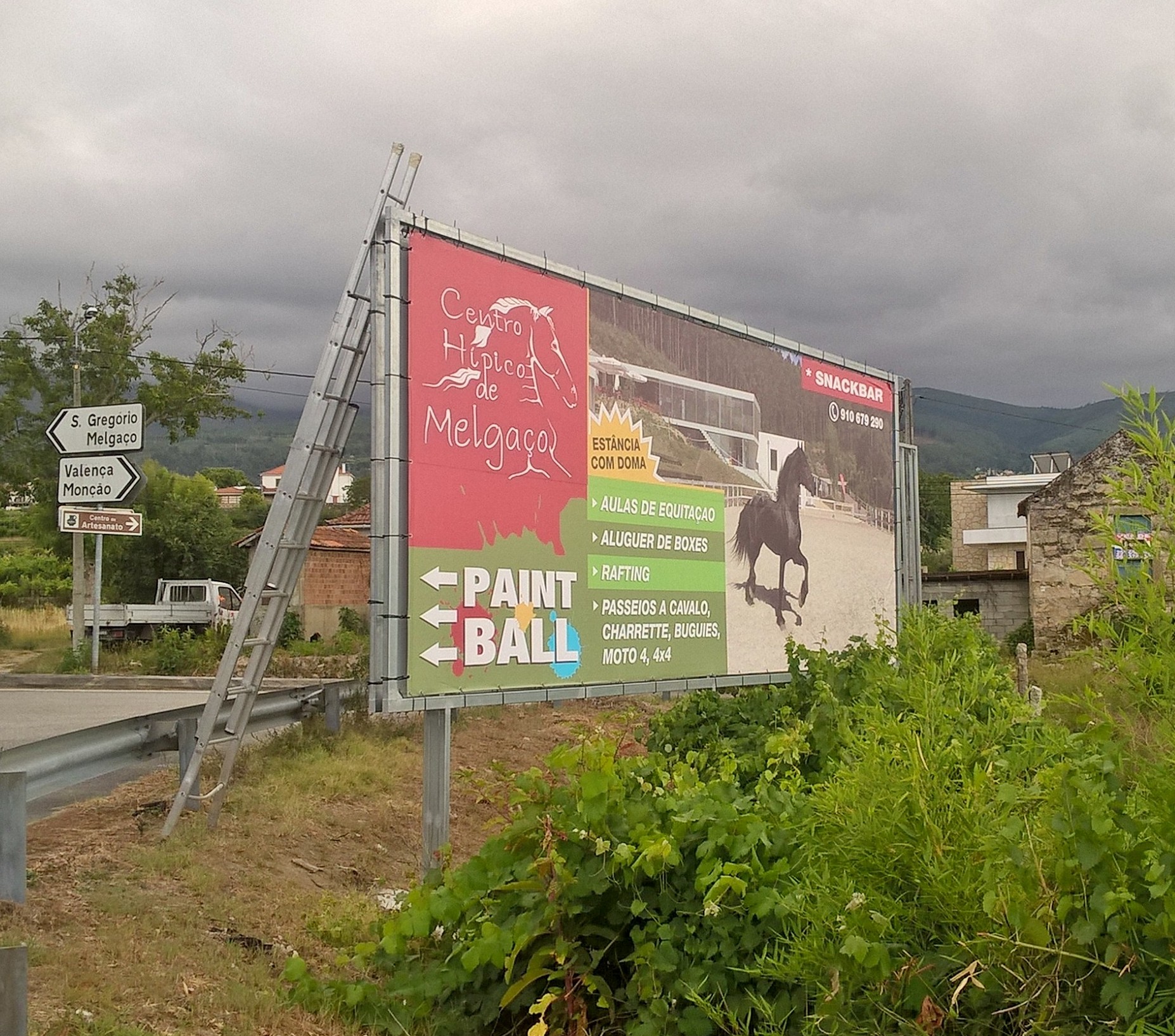 Outdoor Centro Hípico Melgaço - Publicidade Braga