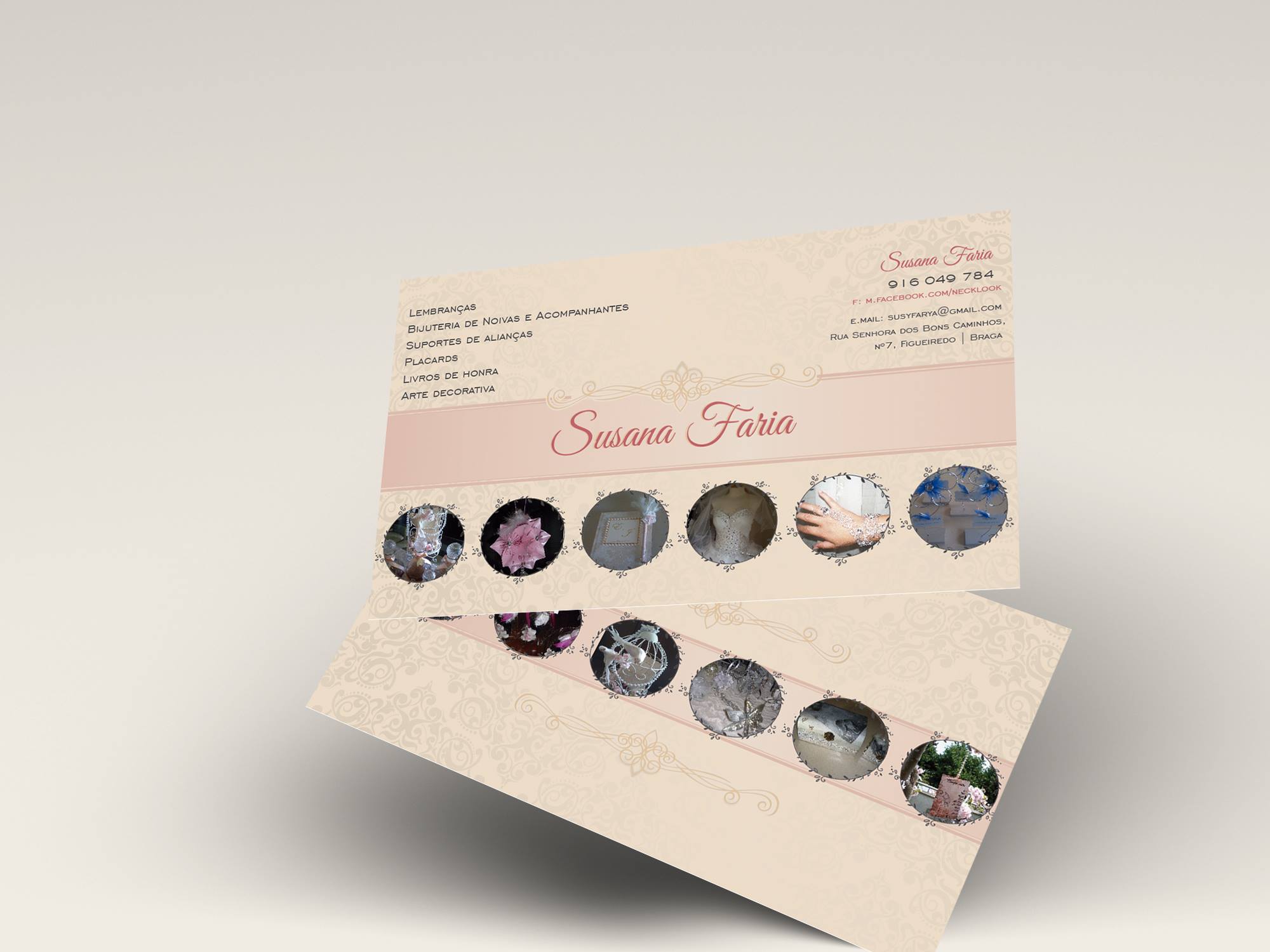 Cartão de visita Susana Faria - Gráfica Braga