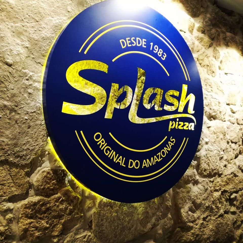 Reclame luminoso Splash Pizza - LED Braga
